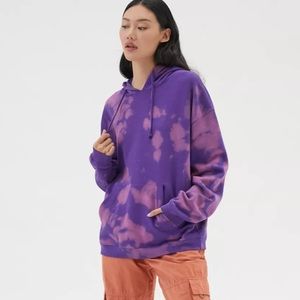 Purple Tie-Dye Classic Hoodie Sweatshirt